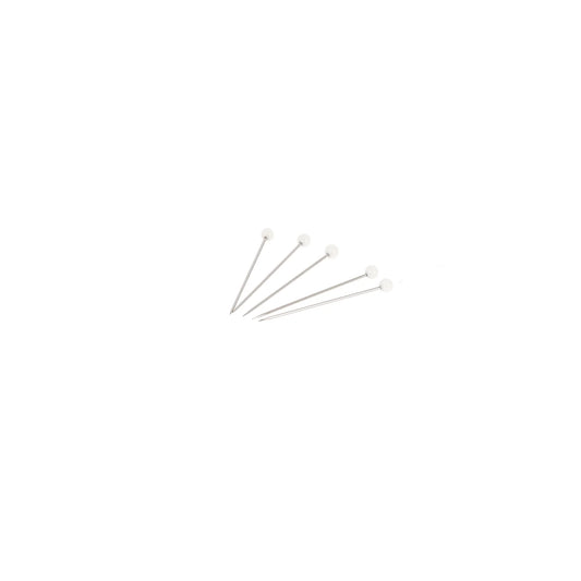 WHITE GLASS HEAD PINS BOX 1 Kg