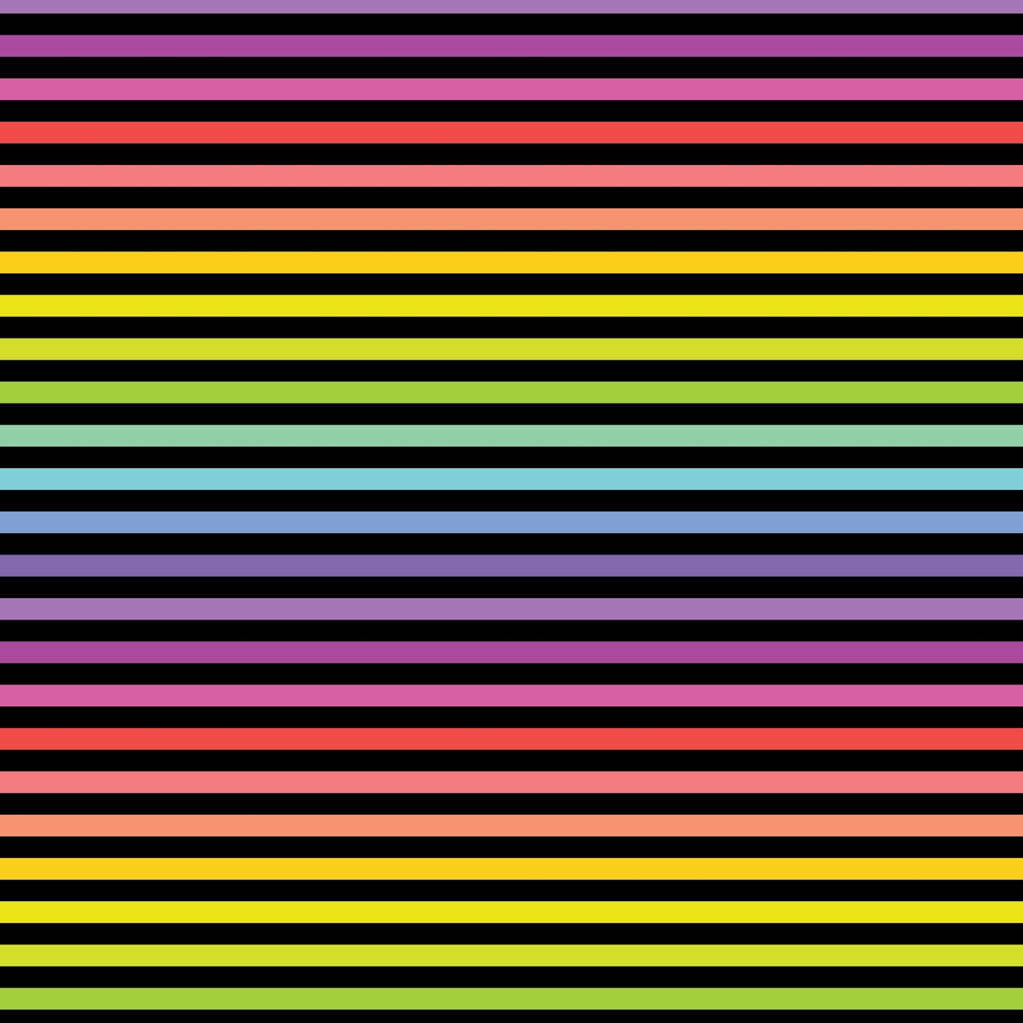 DV3051 FUNDAMENTALS 1/4 STRIPE RAINBOW BLK