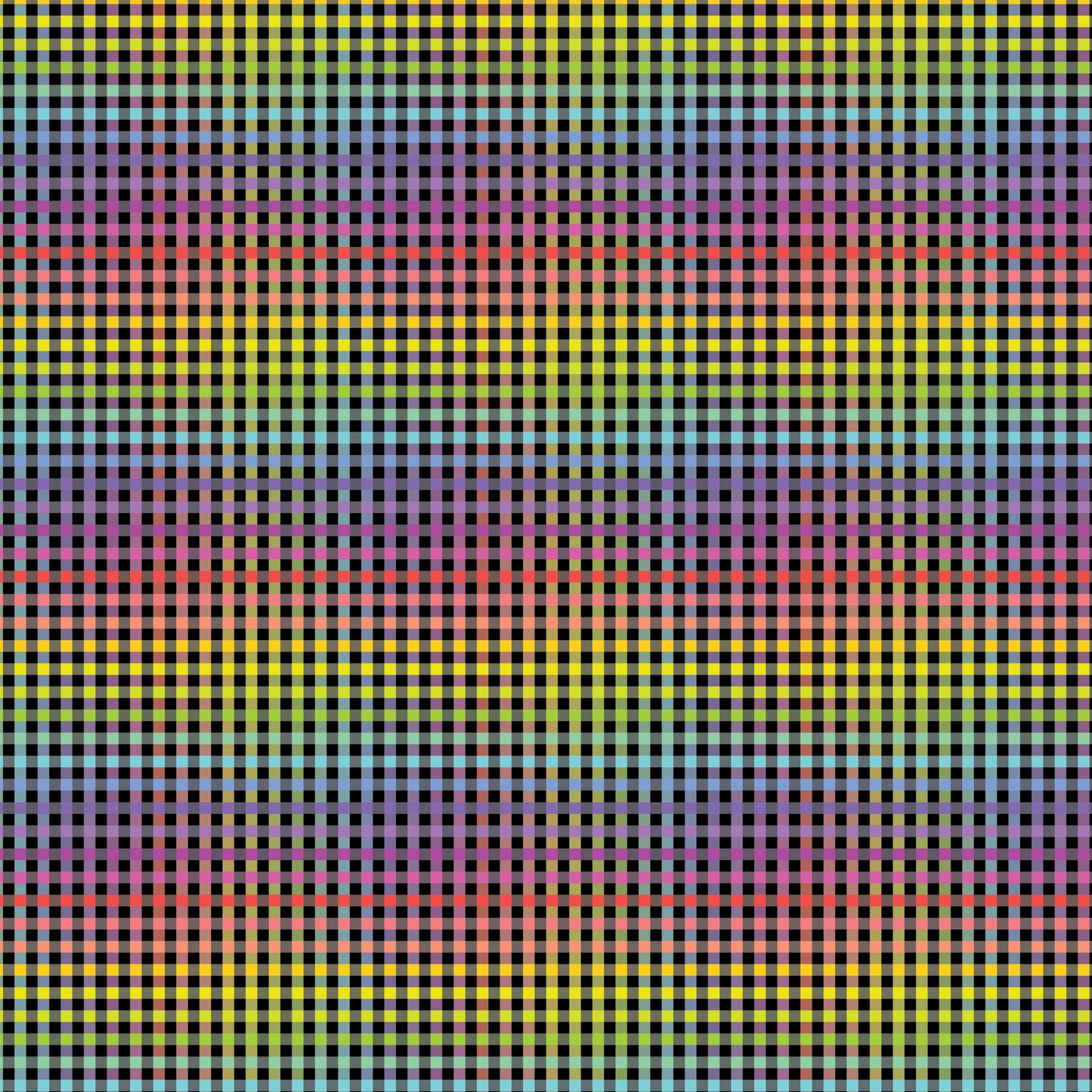 DV3054 FUNDAMENTALS 1/8 STRIPE RAINBOW CHECK
