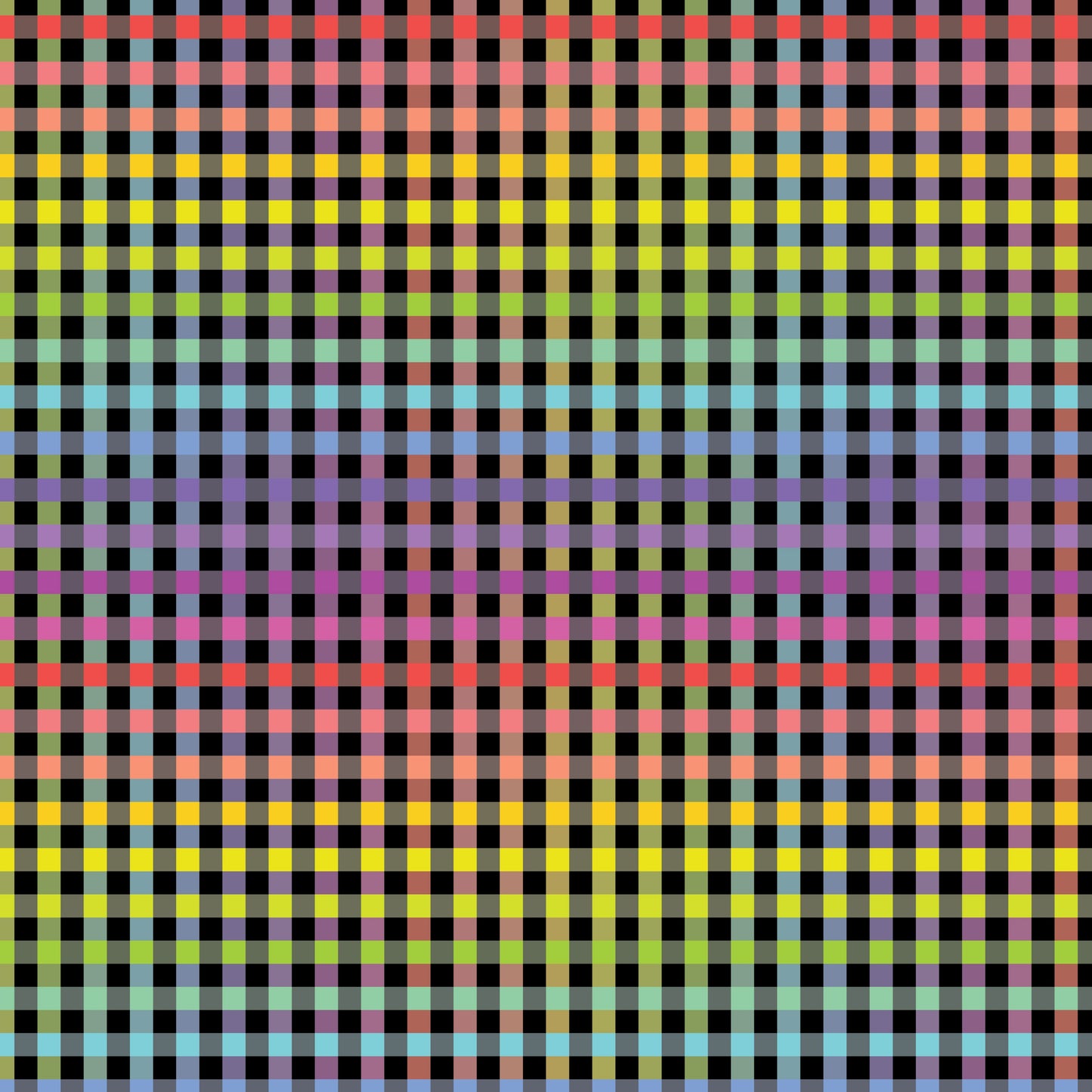 DV3055 FUNDAMENTALS 1/4 STRIPE RAINBOW CHECK