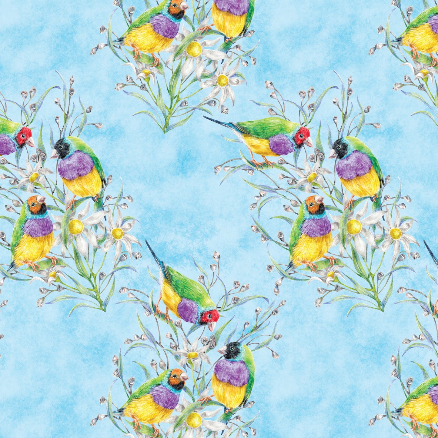 DV7046 BIRD BOUQUETS